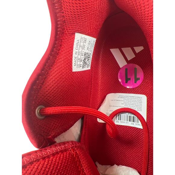 adidas Basketball Shoes Unisex Red/White Size Men 11 Women 12 SM Lightstrike